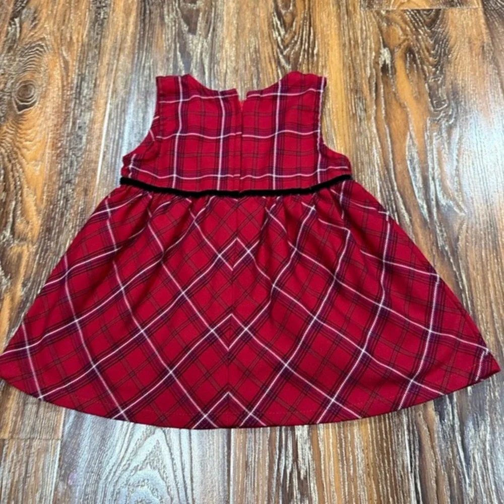 VTG OshKosh B'gosh & Childrens Place Plaid‎ Dress Bundle Red Yellow Girls 18-24M